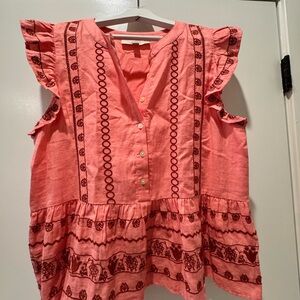 LOFT Coral Blouse